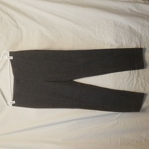 J Jill Stretch Ponte Pullon Tweed Pants. Slim Leg Size Medium. Gray and Black